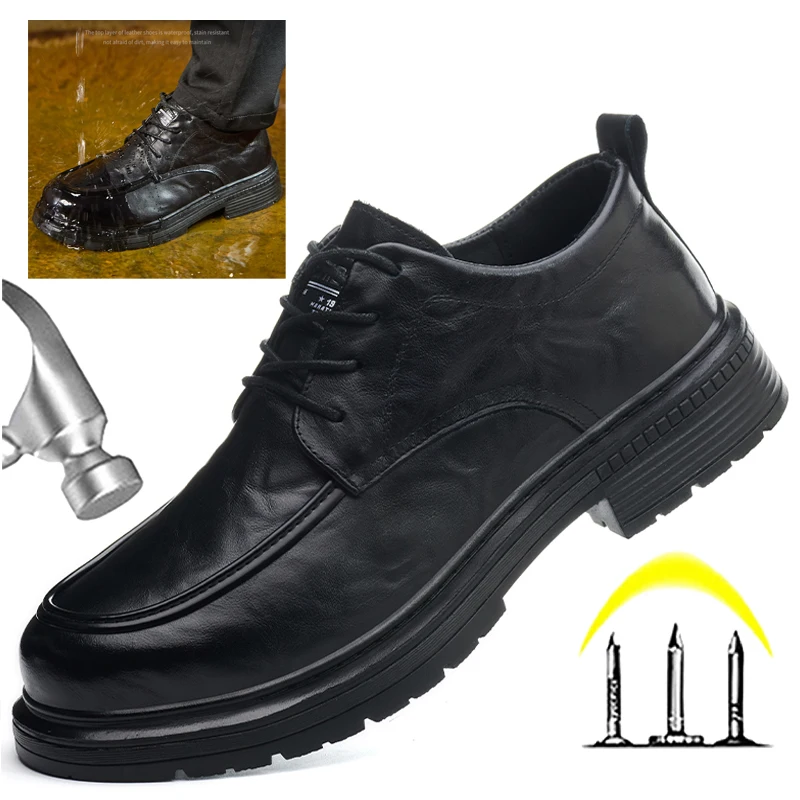 Cowhide Safety Shoe… - image