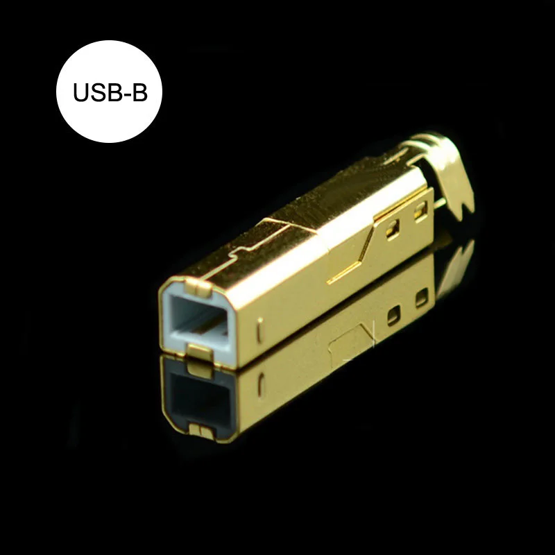 10PCS USB 2.0 Type A/B Welding Type Male Plug Gold Plated Connectors usb-A Tail Socket 3 in 1 DIY Repair Adapter Connector