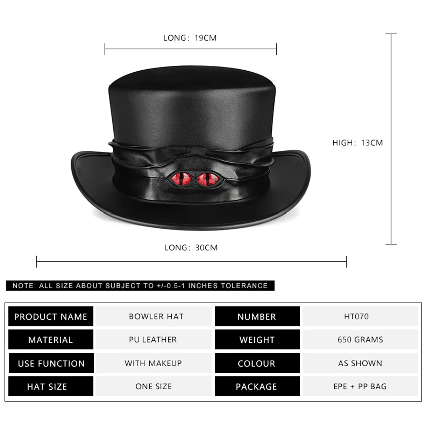 Chapeau Steampunk Oeil de Chat pour Femme, Sorcière Médiévale, Magique, Cosplay, Anime, Gothique, Cuir Vintage, Halloween, Carnaval, MasTim ade, Équipement de Sauna