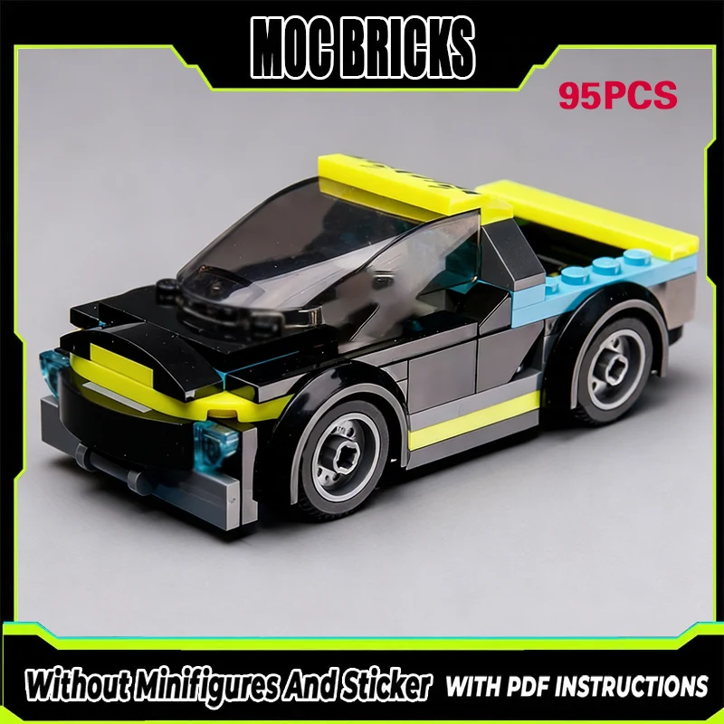 

Конструктор City Car Model MOC: Черный пикап из строительных блоков, модульная технология, подарки, праздничный набор для сборки, детские игрушки