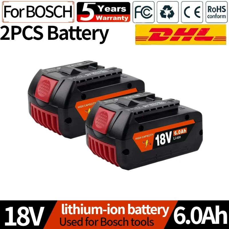 

18V 8000mAh for Bosch BAT618 Battery✅Professional GBA GBH GSR GSB BAT620BAT609G BAT614 Electric DrillReplacement Battery
