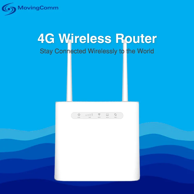 جهاز توجيه WIFI موديل C10/C10EV 4G LTE مع فتحة بطاقة SIM 4G LTE FDD TDD ومنفذ WAN/LAN RJ45 ووظيفة WIFI وVOLTE