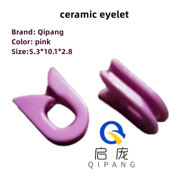 100 PCS Guide Wire Pink Small and Exquisite U Groove Sigle Hook High Quality Practical Proclain Material Enamel Eyelets