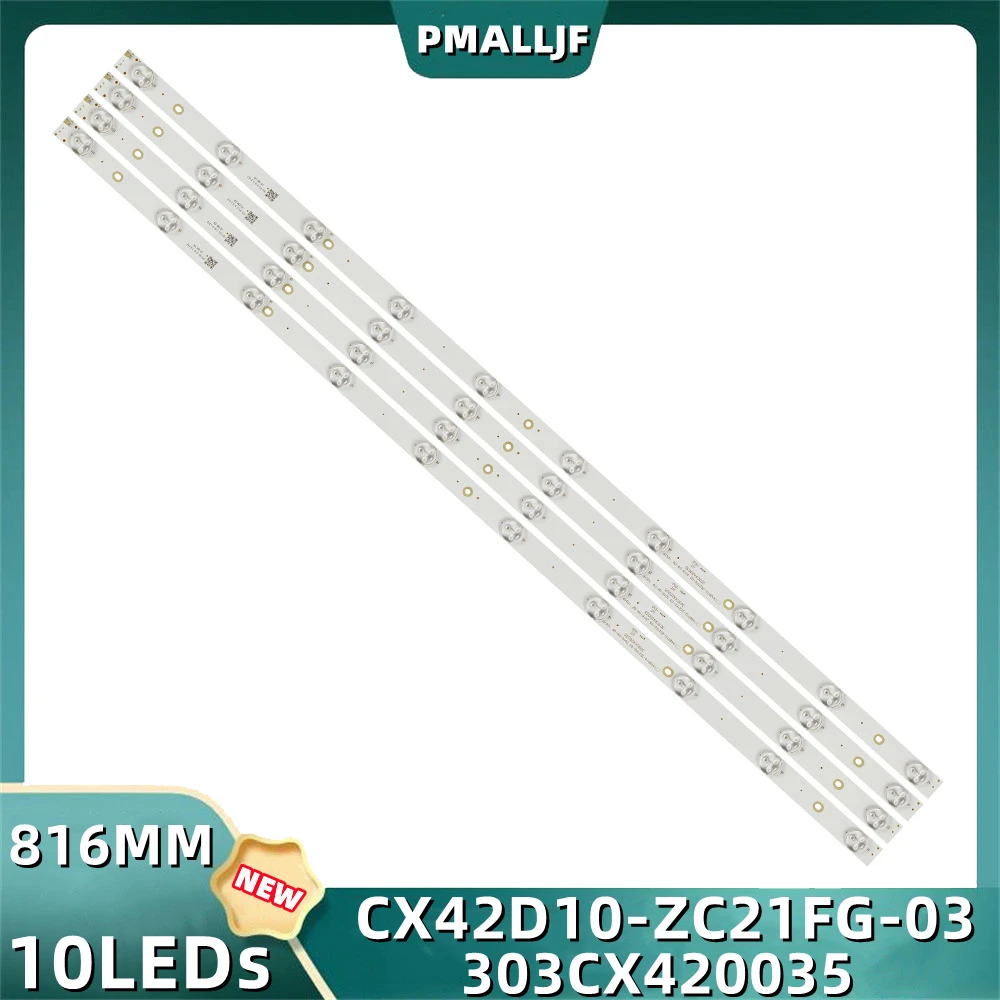 4Pcs/Set LED Backlight Strip CX416M03 CX420DLEDM LE-4219H V420HJ2-P01 F42C7000E 42CF19-T2 L4240FHD CX42D10-ZC21FG-03 42LEX-5037