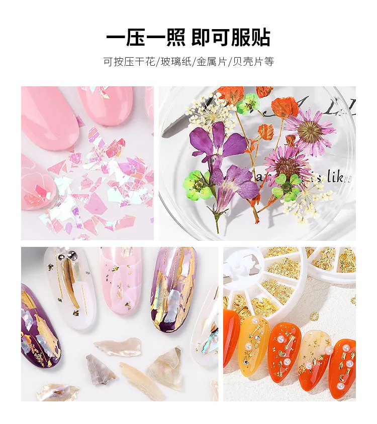 1 Pc Mini Phototherapie Nail art UV Drücken Licht UV Lampe Mit Gelee Silikon Stamper Für Nagel Trockner Protable Lampe Taschenlampe – Detail 2