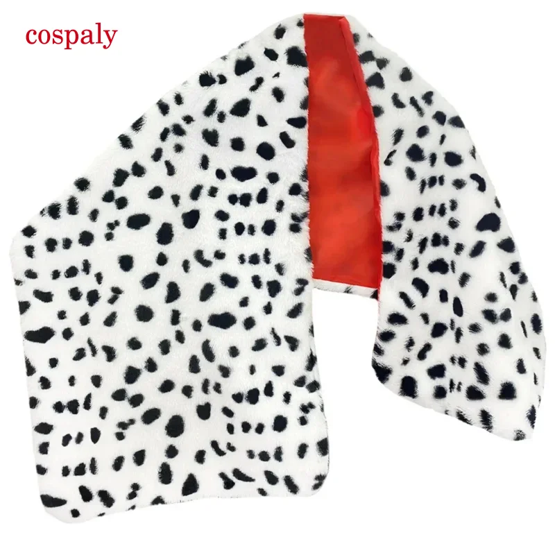 Accessori cosplay con scialle a pois leopardati sexy da donna, mantello da strega, costume da festa per passerella serale di carnevale di Halloween