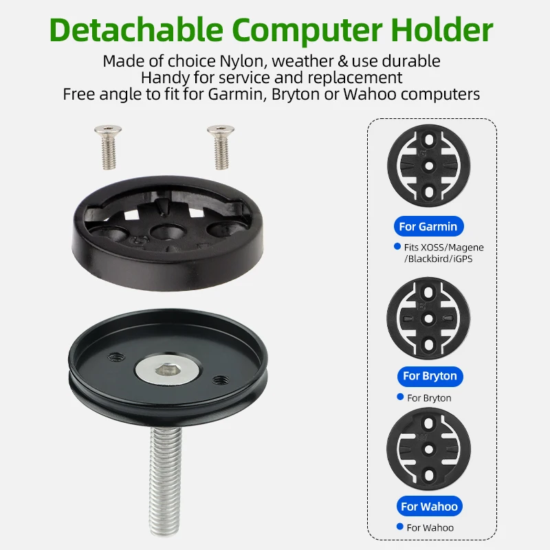Stojak stożkowy do montażu licznika rowerowego na ramie o średnicy 28,6 mm, opcjonalny do Wahoo, Garmin, Bryton, XOSS, iGPSPORT, Magene