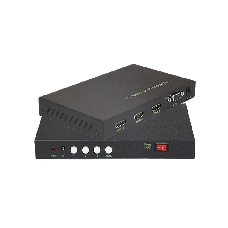 hdmi4 in 4 out splicing screen splitter seamless no delay matrix switcher picture in picture audio processor