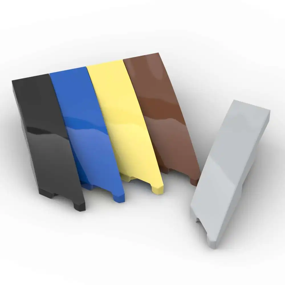 

MOC 10 шт. часть кирпича 5414 клин 1x4 правые строительные блоки в форме дуговой панели доска частицы сборка игрушек детский подарок на день рождения