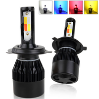 4Color Strobe Car Light Led Canbus H7 H4 H8 H9 H11 9005 9006 Fog Lamp Flashing LED Headlights Bulbs Turbo Motorcycle Headlamp