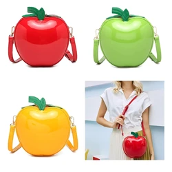 E74B Messenger Bag Fruit Shaped Zipper Bag Large Capacity Crossbody Bag Versatile Shoulder Bag Fashion Trendy Bag for Girl