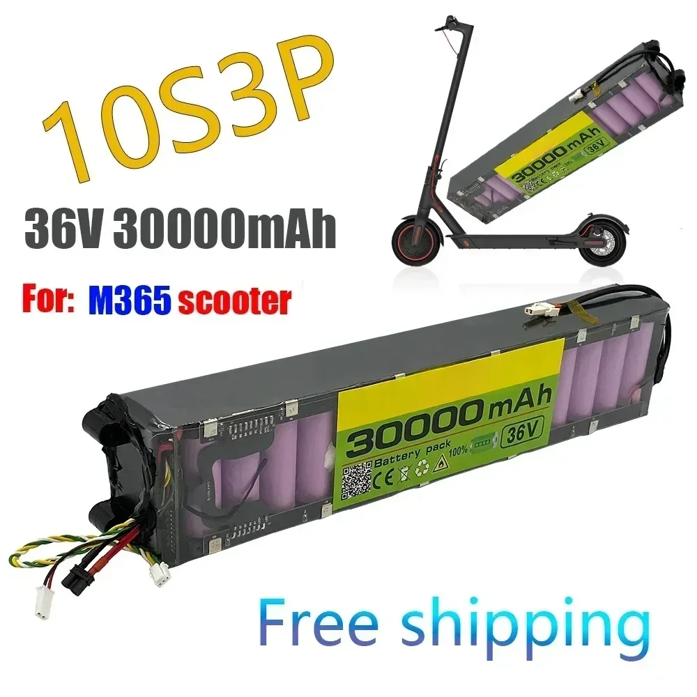 Original 36V 30000mAh battery For  M365 M356 Pro Special battery pack 36V Li-ion battery 30000mAh Riding 55km