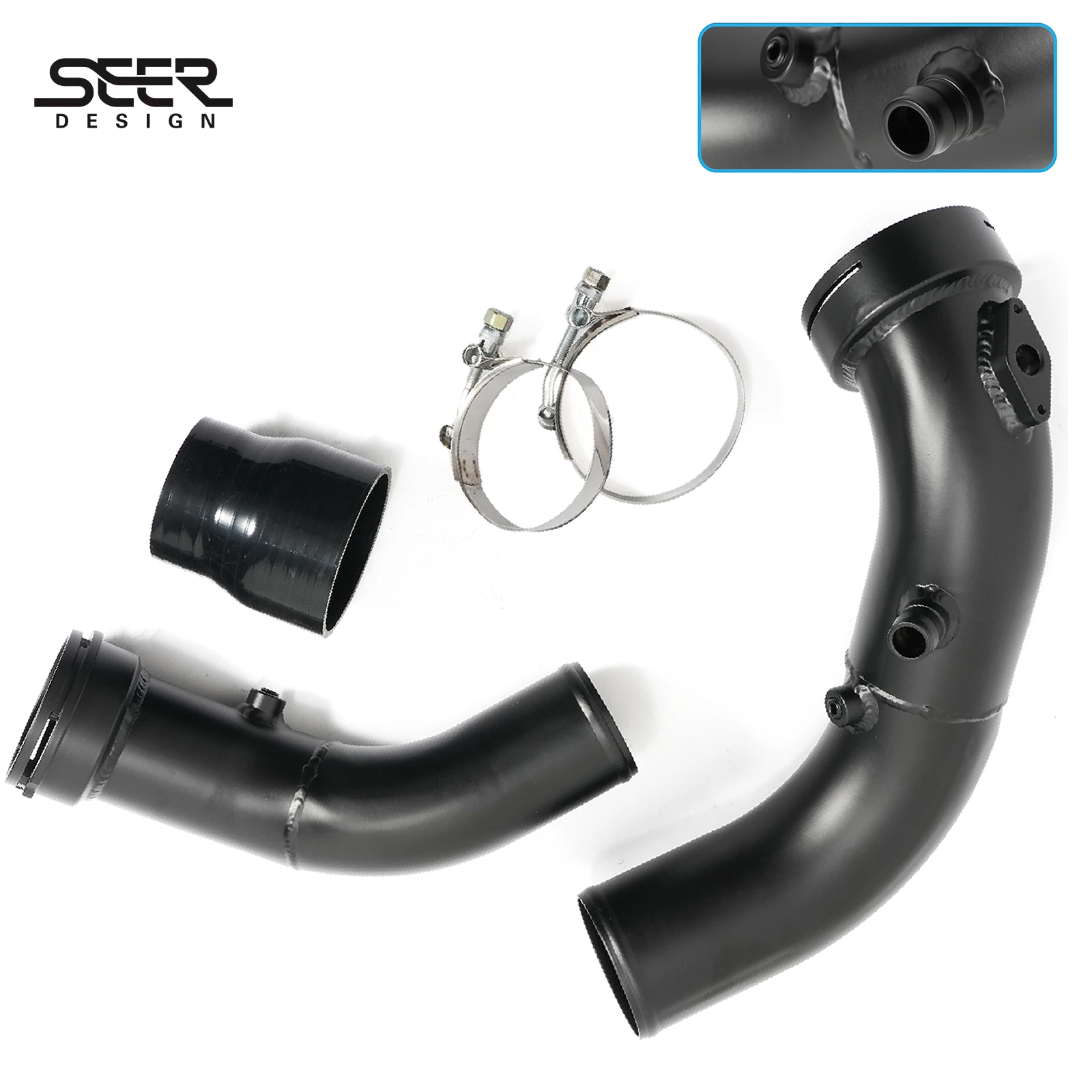 

For 2012-2016 BMW N55 F30/F31/F36 335i F32 435 F20 M135 Aluminum Intake Turbo Charge Pipe Kit Car Turbo Chargers Accessories
