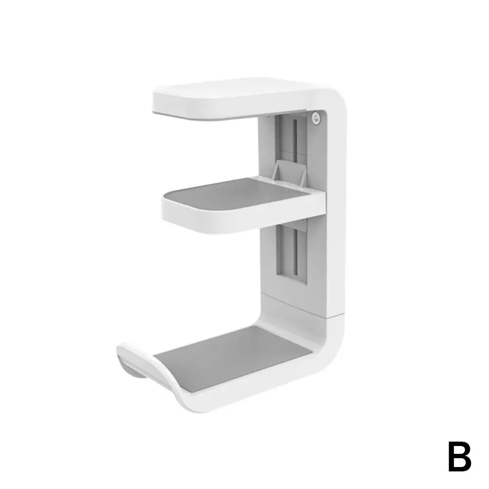 Earphone Holder Hook 360° Rotating Under Desk Headphone Clip Stand Holder Hanger Desktop Headphone Headset M2V6