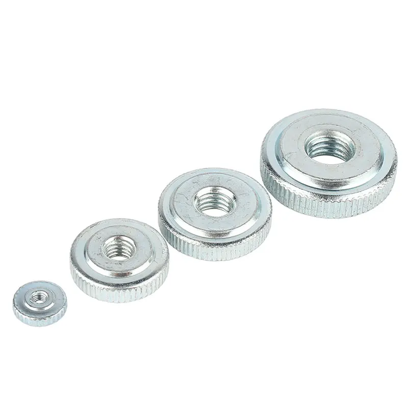 M3M4M5M6M8M10 Zinc Plated Double Step Adjustable Knurled Thumb Nuts Hand Tightening Nuts Nickel Plated Thin Head Tightening Nuts