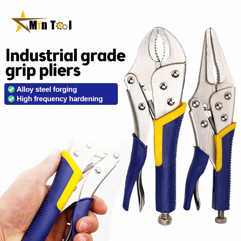 Pliers Lock Pliers Curved Jaw Pliers Straight Long Nose Pliers  Fix Plier Multi-function Welding  Hand Tools