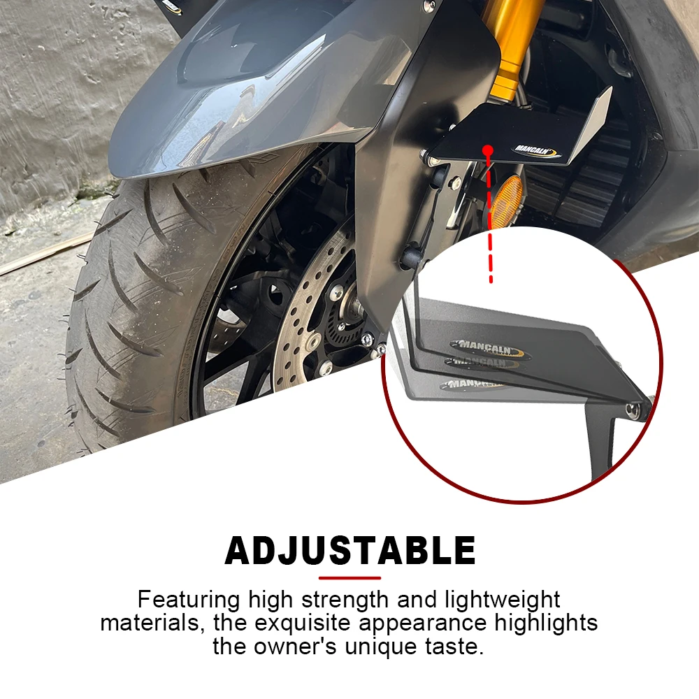 Suitable for Honda CBR600RR CBR600 RR 2007-2019 Motorcycle High Quality Front Fender Windshield Fixed Wing, Modified Side Cover