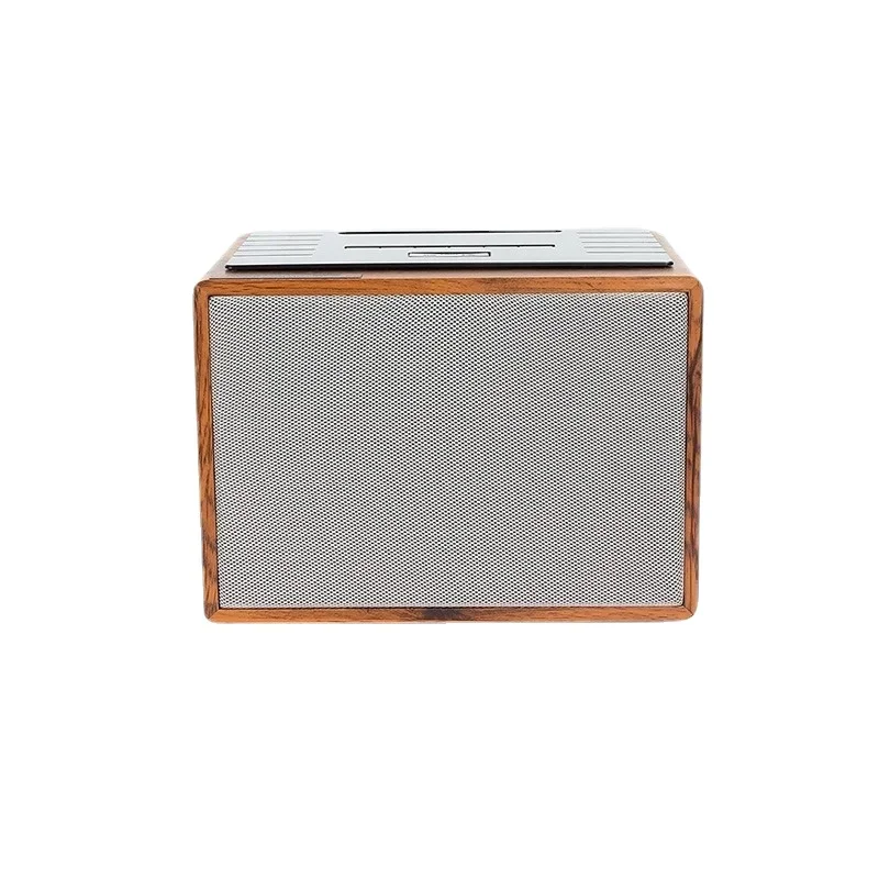 CD Player HiFi Player Household Portable Wooden Bluetooth Speakers Subwoofer Student English