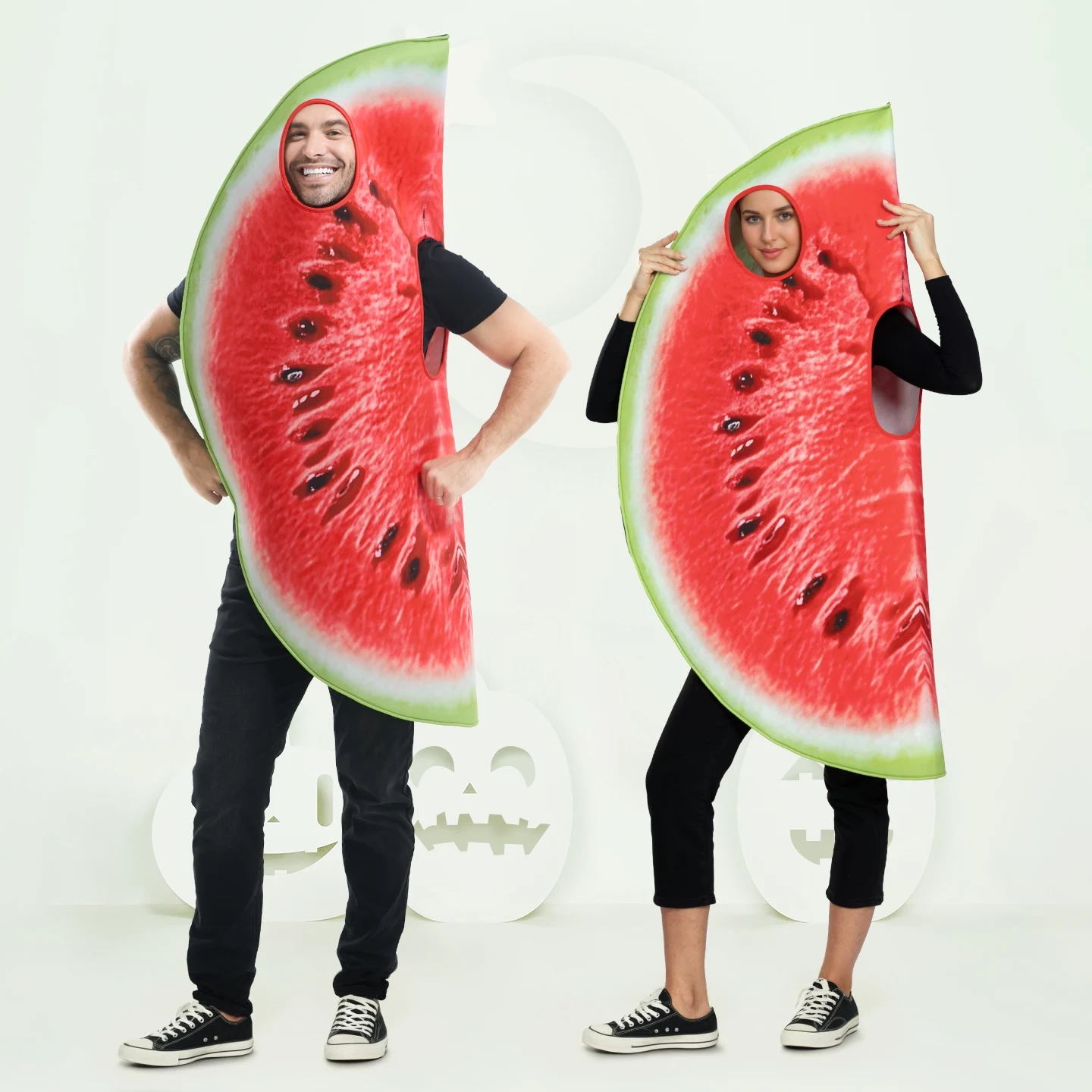 

Watermelon Fruit Theme Clothes Family Game 3D Costumes Carnival Party Cosplay Halloween Fancy Adult Stage Performance DN21258