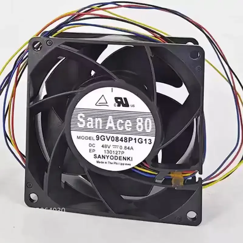 LY For Sanyo Denki 9GV0848P1G13 DC 48V 0.84A 80x80x38mm 4-Wire Server Cooling Fan