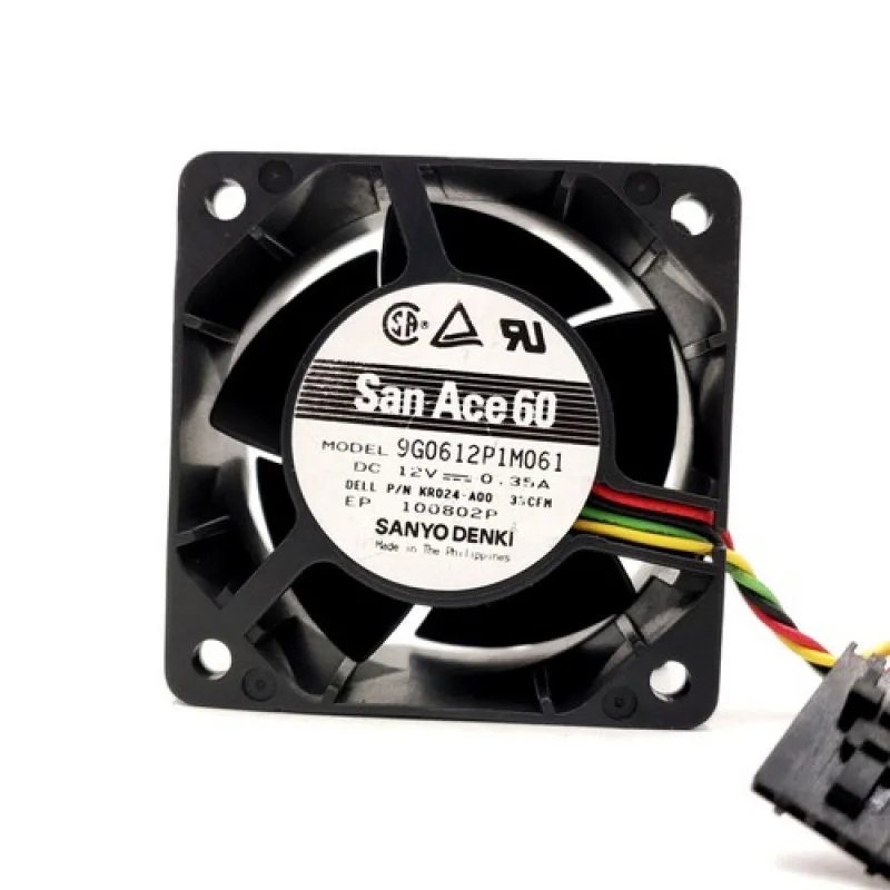 

L for SANYO 9G0612P1M061 6038 12V 0.35A Server Cooling Fan 6CM