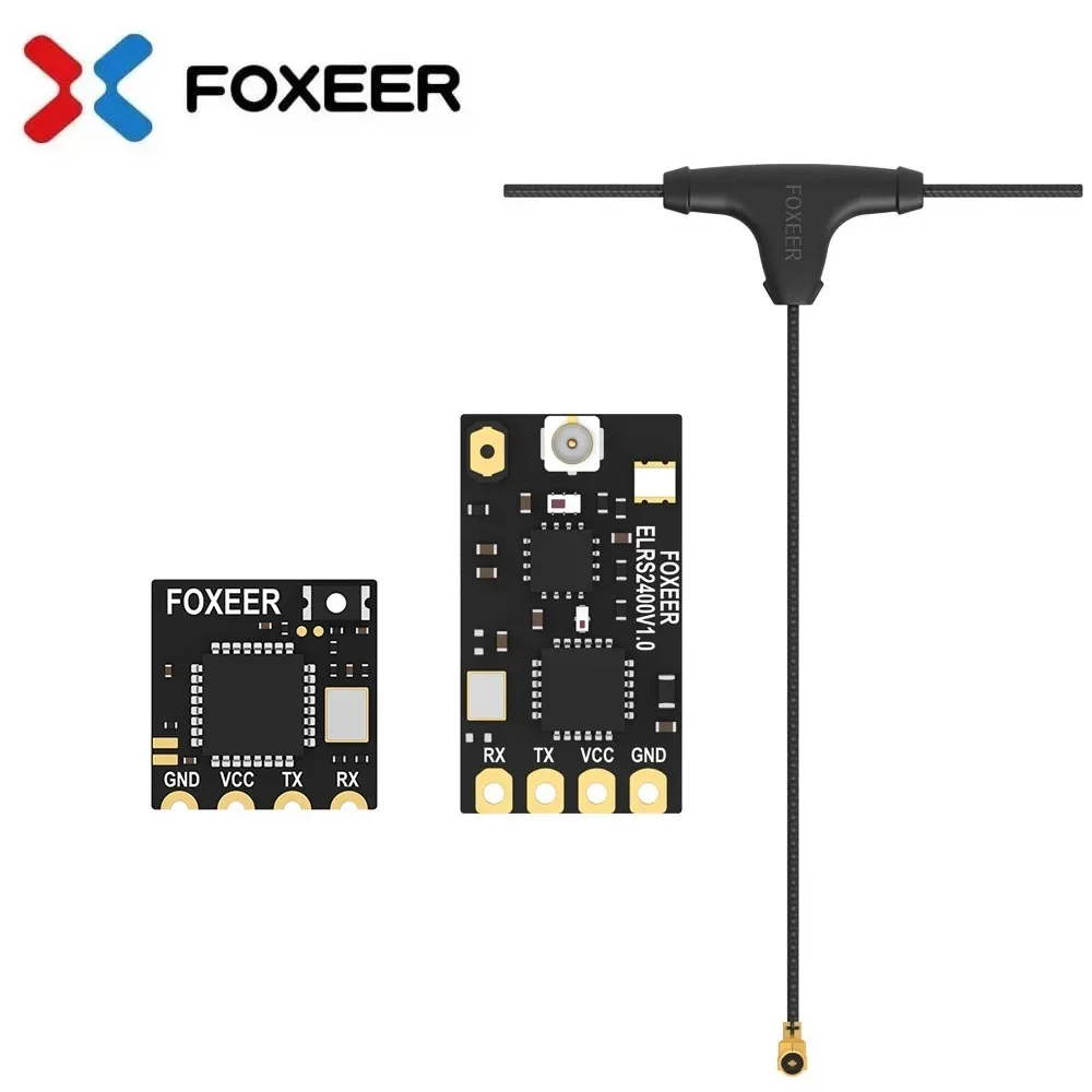 

Приемник FOXEER ELRS Lite 2,4G, встроенная керамическая антенна, индикатор LNA для ELRS 2,4G TX RC FPV, запчасти для дрона дальнего радиуса действия