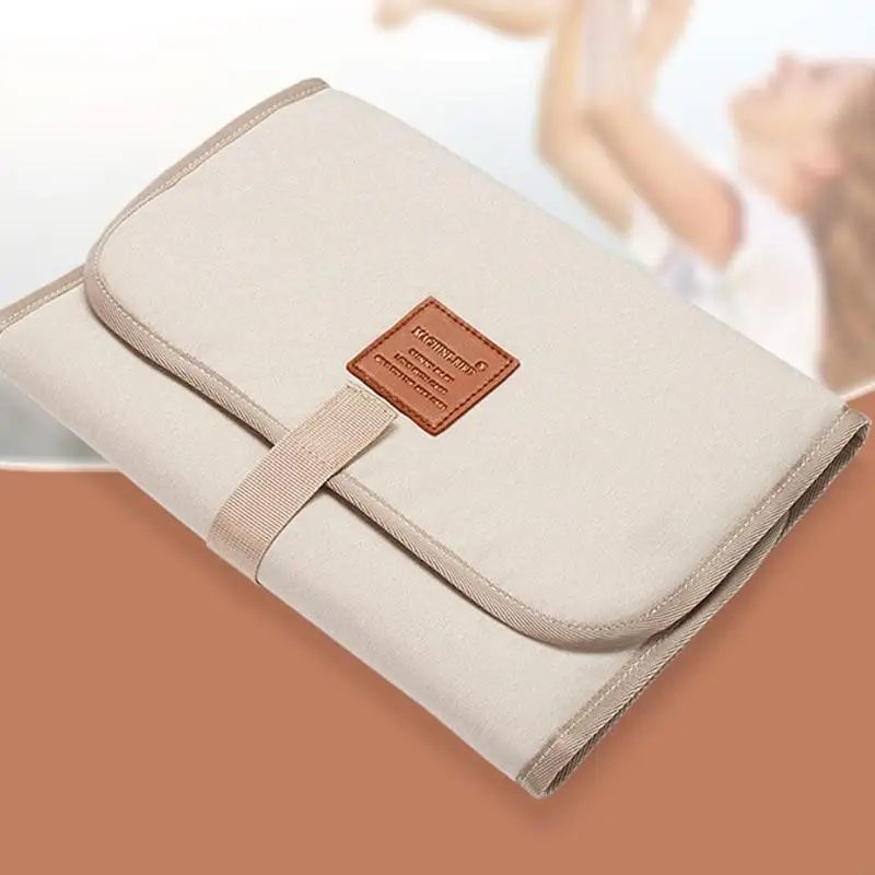 581F Foldable Baby Diaper Changing Pad Waterproof Newborn Nappy Changing Mat Travel Portable Diaper Change Sheet