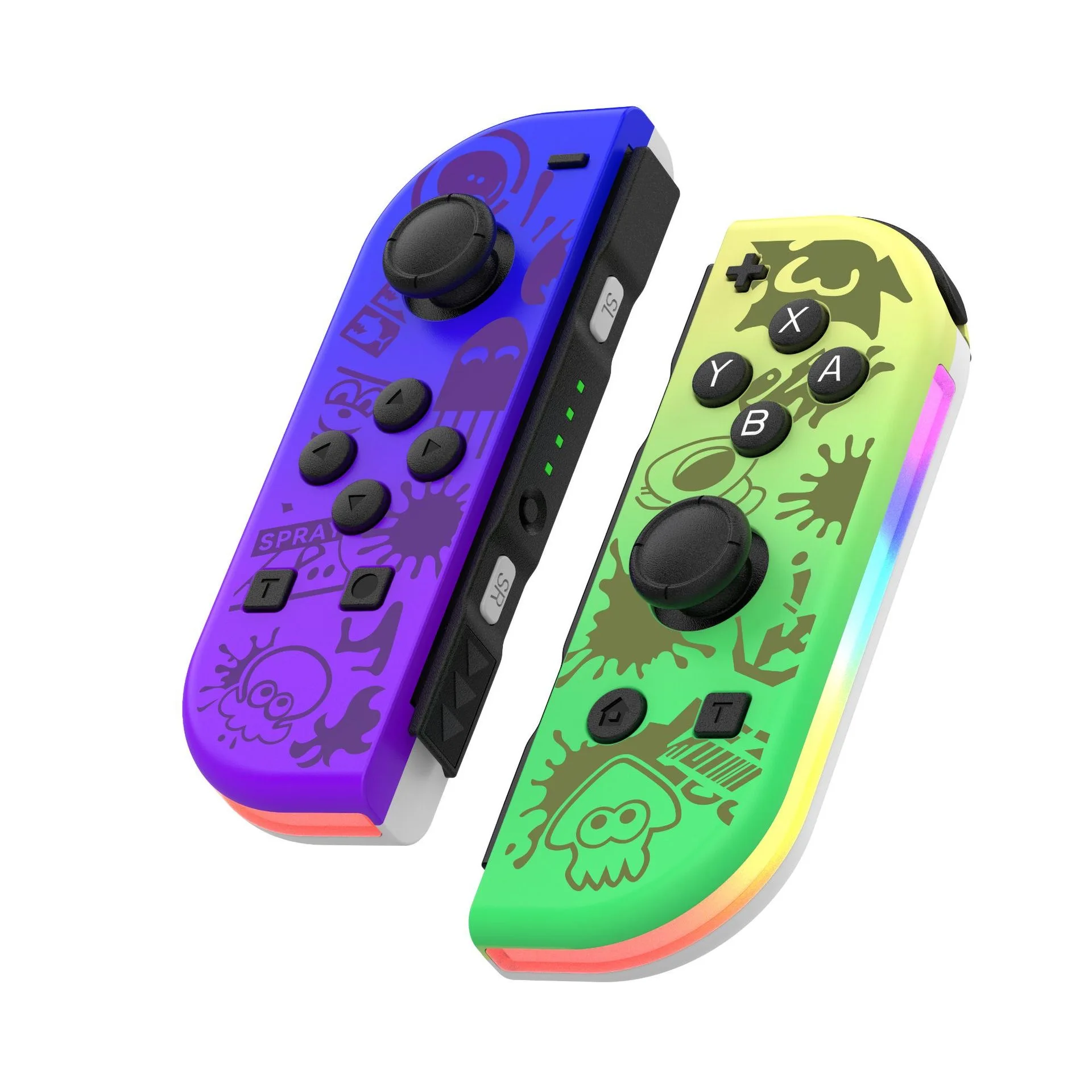 JOY 02-mando inalámbrico RGB LED 5,2 BT Switch, Joypad L/R para Nintendo Switch/Lite/Oled Cons, Joystick con vibración Dual