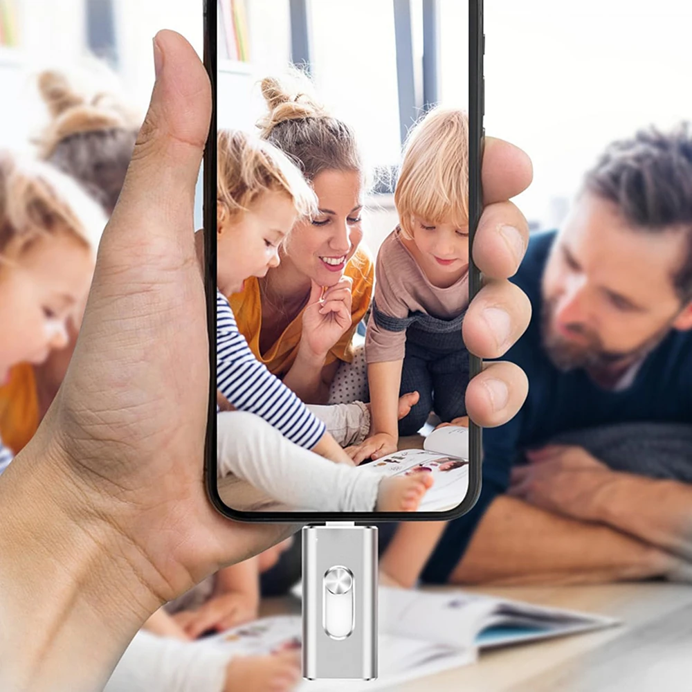 Foto-Stick für iPhone 512GB USB-Flash-Laufwerk 128GB 256GB 3.0 Stick Externer Speicher Pen Drive für Android-Handys und PC für Samsung S20 – Detail 1