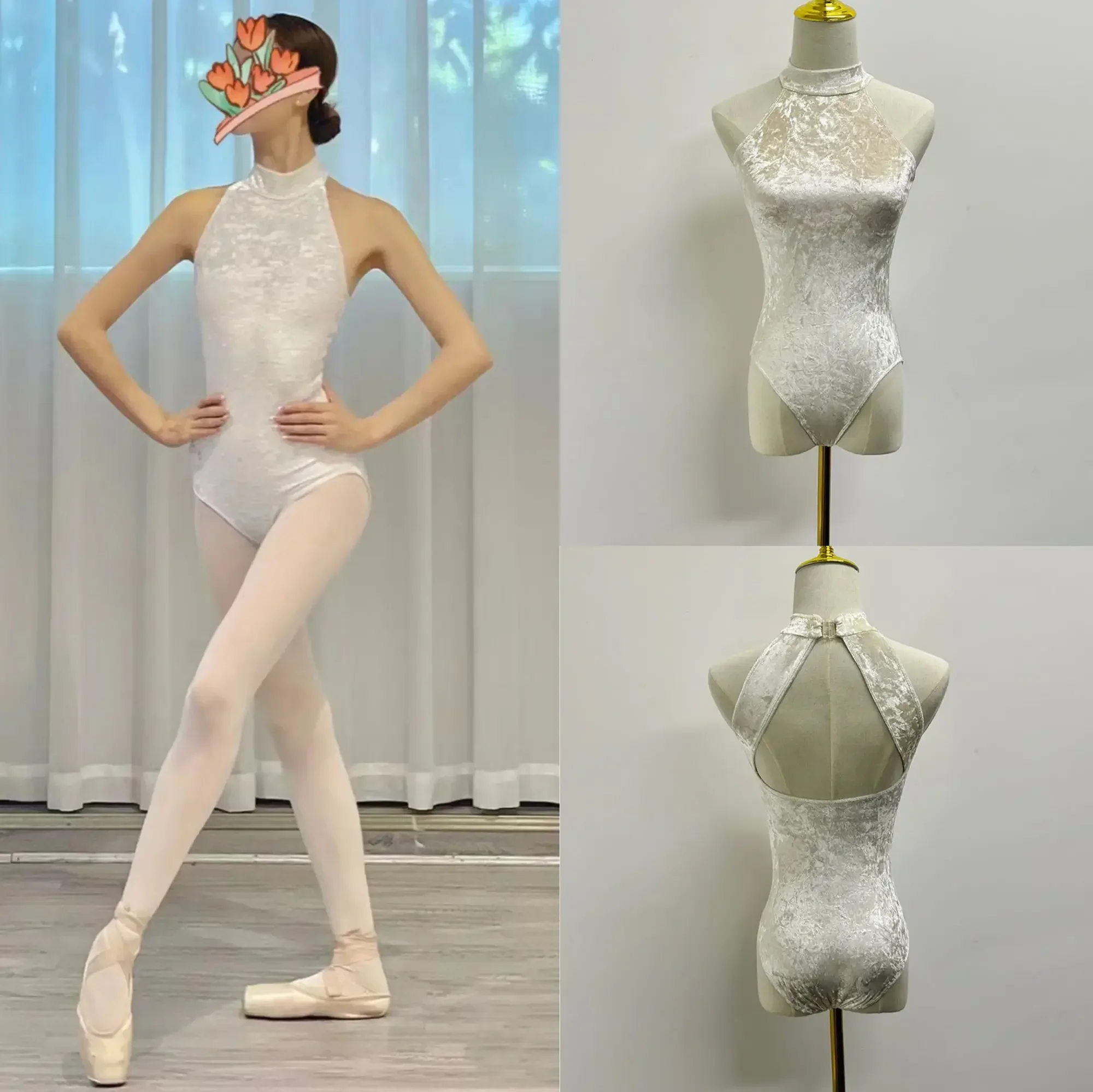 

Daily Practice Ballet Dance Leotard Women Senior Velvet Team Gymnastics Dancing Clothes Adult Advanced Ballet Leotard