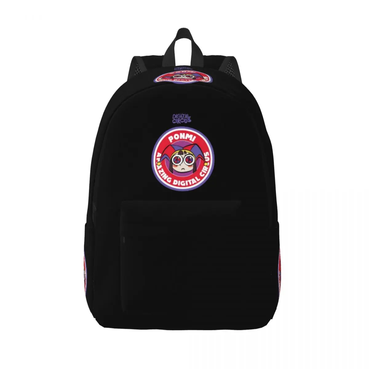 PONMI-THE INCRÍVEL CIRCUS DIGLED Mochila para Homens e Mulheres, Mochila para Estudante Adolescente, Caminhadas, Viagem, Laptop Canvas Bags