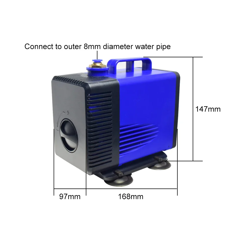 Multifunctional Submersible Pump 80W 3.5M Water Pump 3500L/H Water Pump For CNC Spindle/CO2 Laser Engraving And Cutting Machine