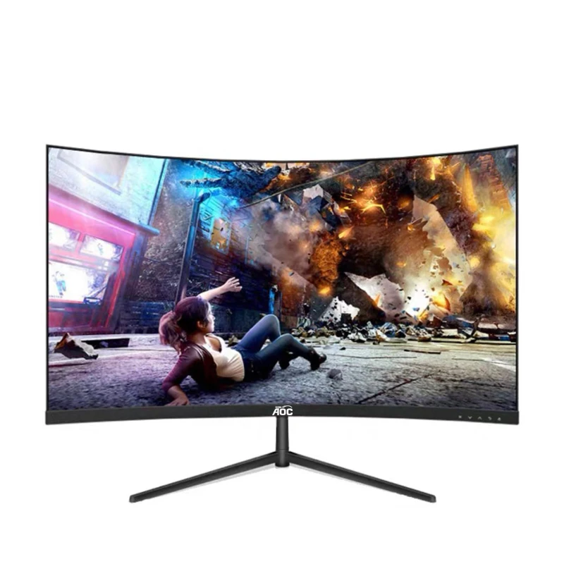 Aocsxm 1 18k 24 "湾曲したモニターva 144hz/165hz、1920 × 1080、dp/hdmi、デスクトップおよびゲーマー、hd、pc、