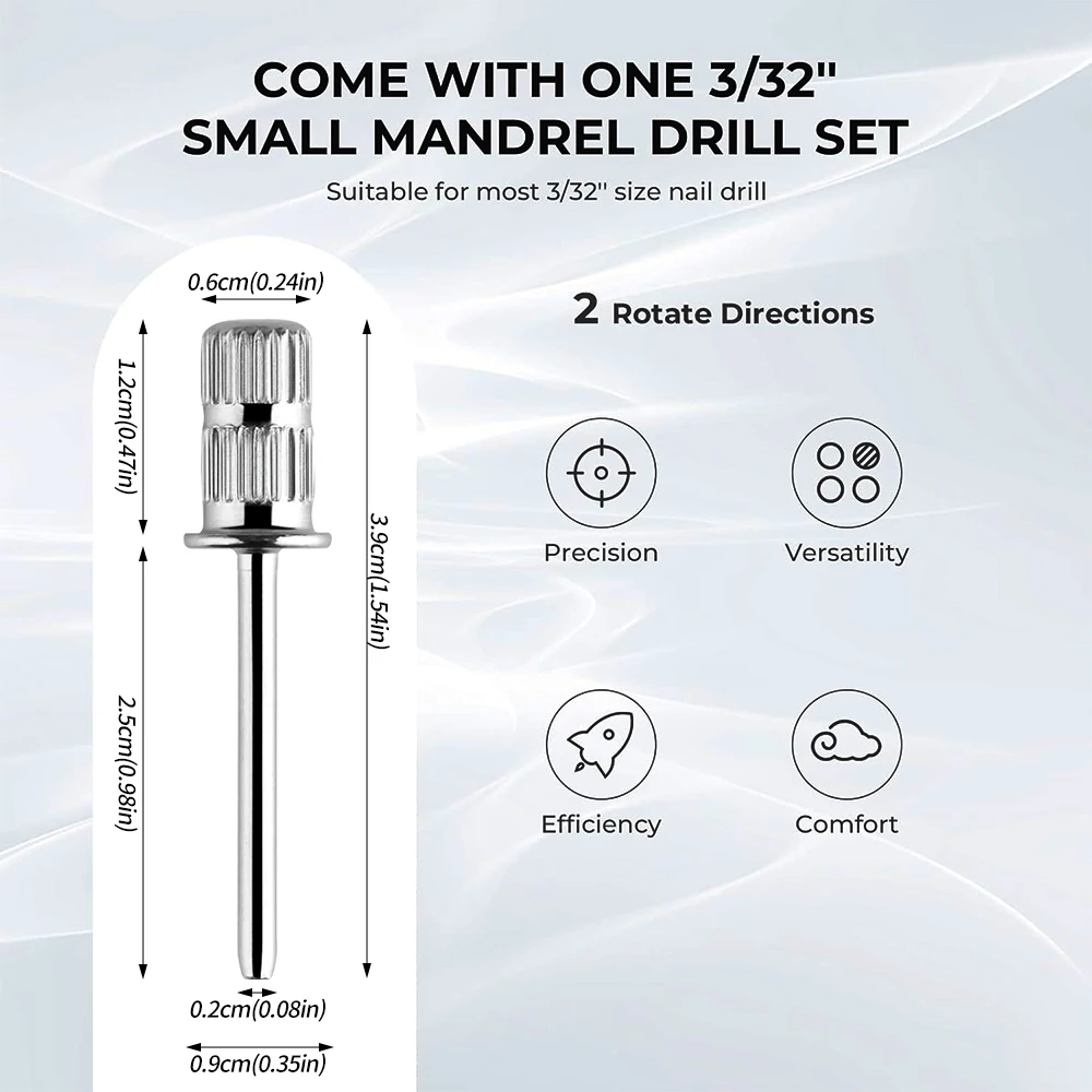 100 قطعة مسمار الفن الرملي العصابات 80/120/180 حصى براون/أسود/أبيض هلام إزالة البولندية باديكير مانيكير تلميع مطحنة لقمة ثقب