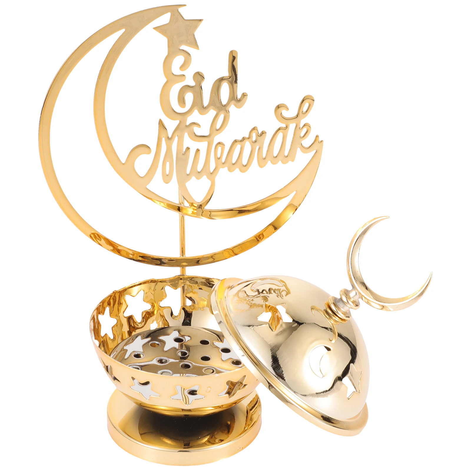 

Ramadan Metal Holder Eid Mubarak Decorative Tabletop Stand Tea Light Holder Wedding Party Ornament