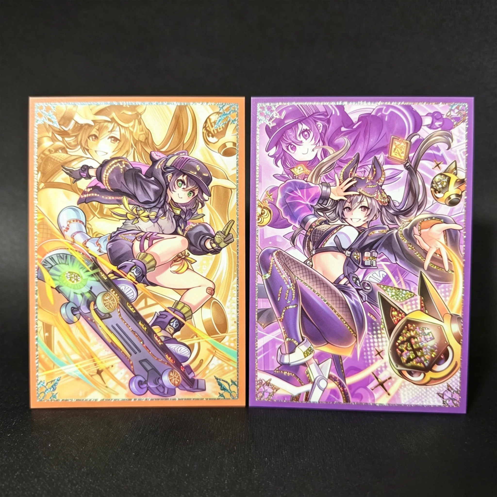 

50PCS Yugioh I：P Mascarena & S：P Little Night Card Sleeves Yu-Gi-Oh! TCG OCG Trading Cards Shine Protector Case