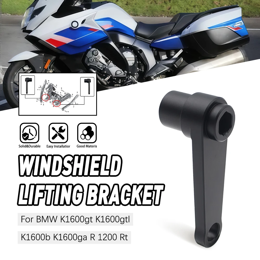

For BMW K1600GT K1600GTL K1600B K1600GA R1200RT Motorcycle Windshield Fairing Windscreen Wind Deflector Lifting Mount Bracket