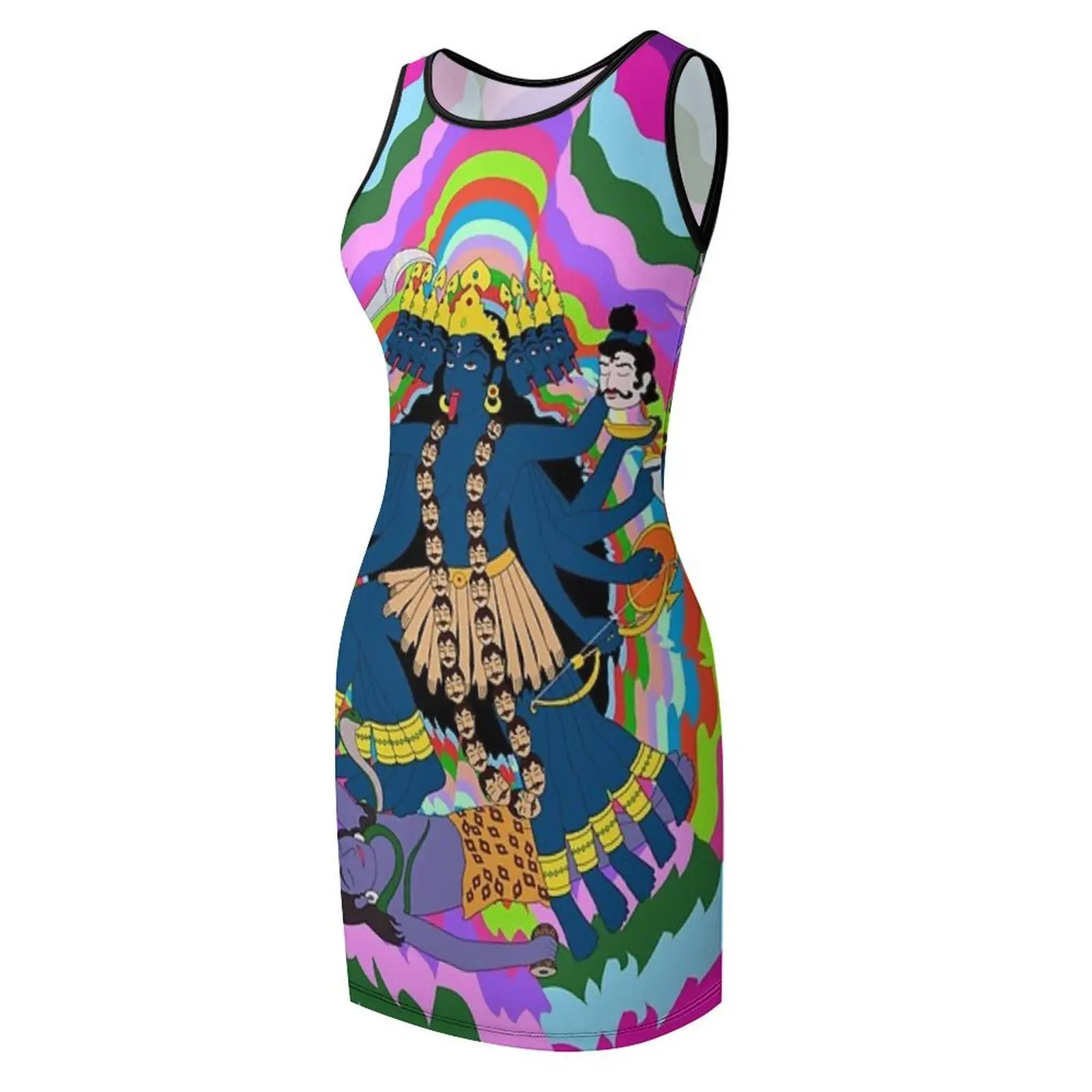 Kali su questo ragazzo con i demoni Abito estivo senza maniche per invitati al matrimonio Abito da sera 2025 Abiti da donna per eventi speciali