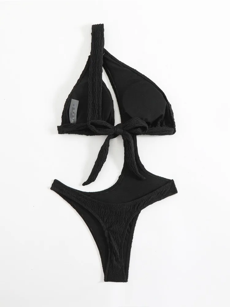 Seksowny Brazylijski Strój Kąpielowy Jednoczęściowy Push Up Bikini Jedno Ramię Bez Pleców Plażowy Kostium Kąpielowy 2025 Nowy traje de baño de mujer