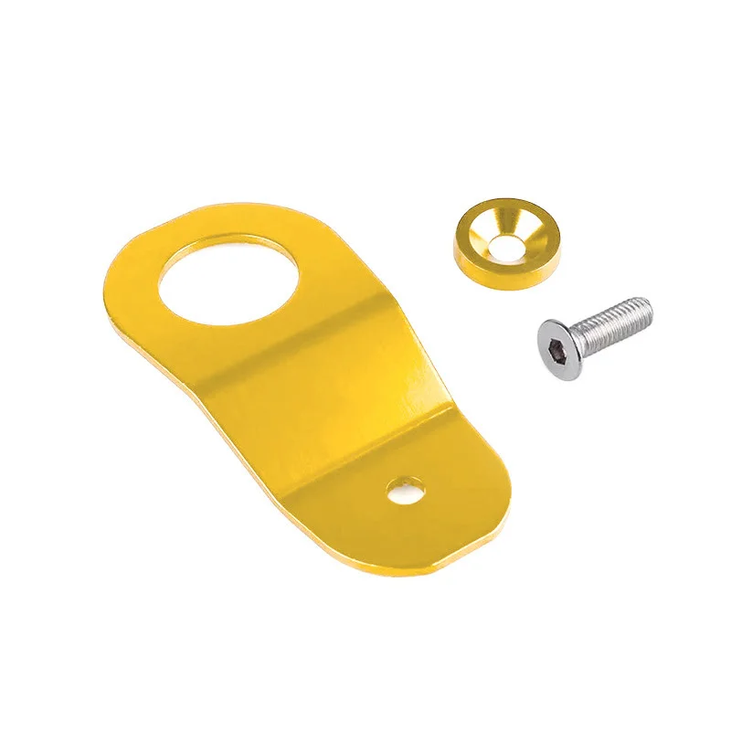 Car Modified Water Tank Fixed Bracket Aluminum Radiator Support Clamp With Screws For Honda Civic EK  Engine Bay Accessories - view 3