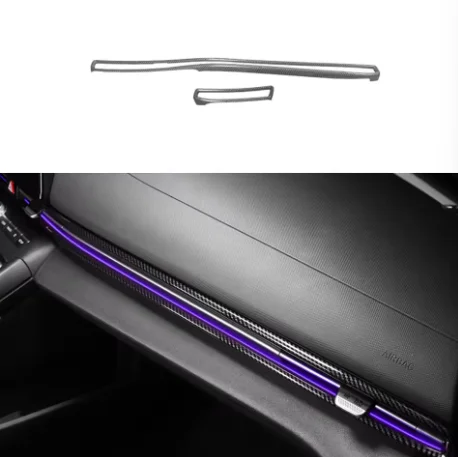 

2PCS For Hyundai Elantra CN7 2021-2025 LHD Middle Dashboard AC Vent Panel Cover Interior Decor Premium Car Accessories