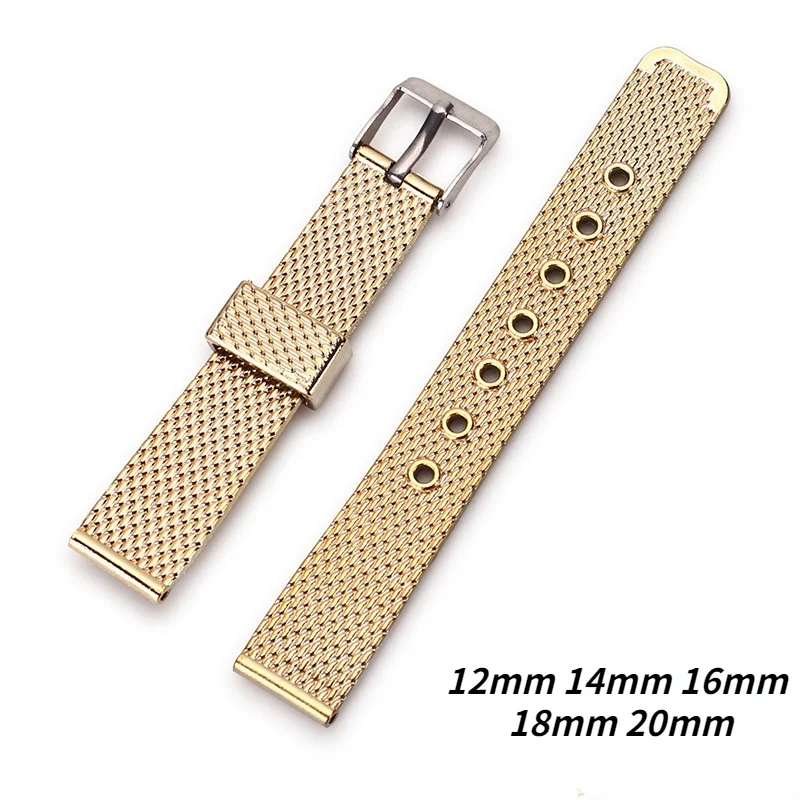 Low Price Plastic Watch Strap Gold Watchband Replacement Braeathable Band Belt Bracelet Accessories 12 14mm 16mm 18mm 20mm 22mm