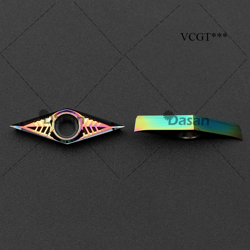 10pcs VCGT110304 VCGT110302 VCGT160402 VCGT160404 VCGT160408 AK Aluminum Inserts AL Boring Bar Lathe Cutter Parts Tools