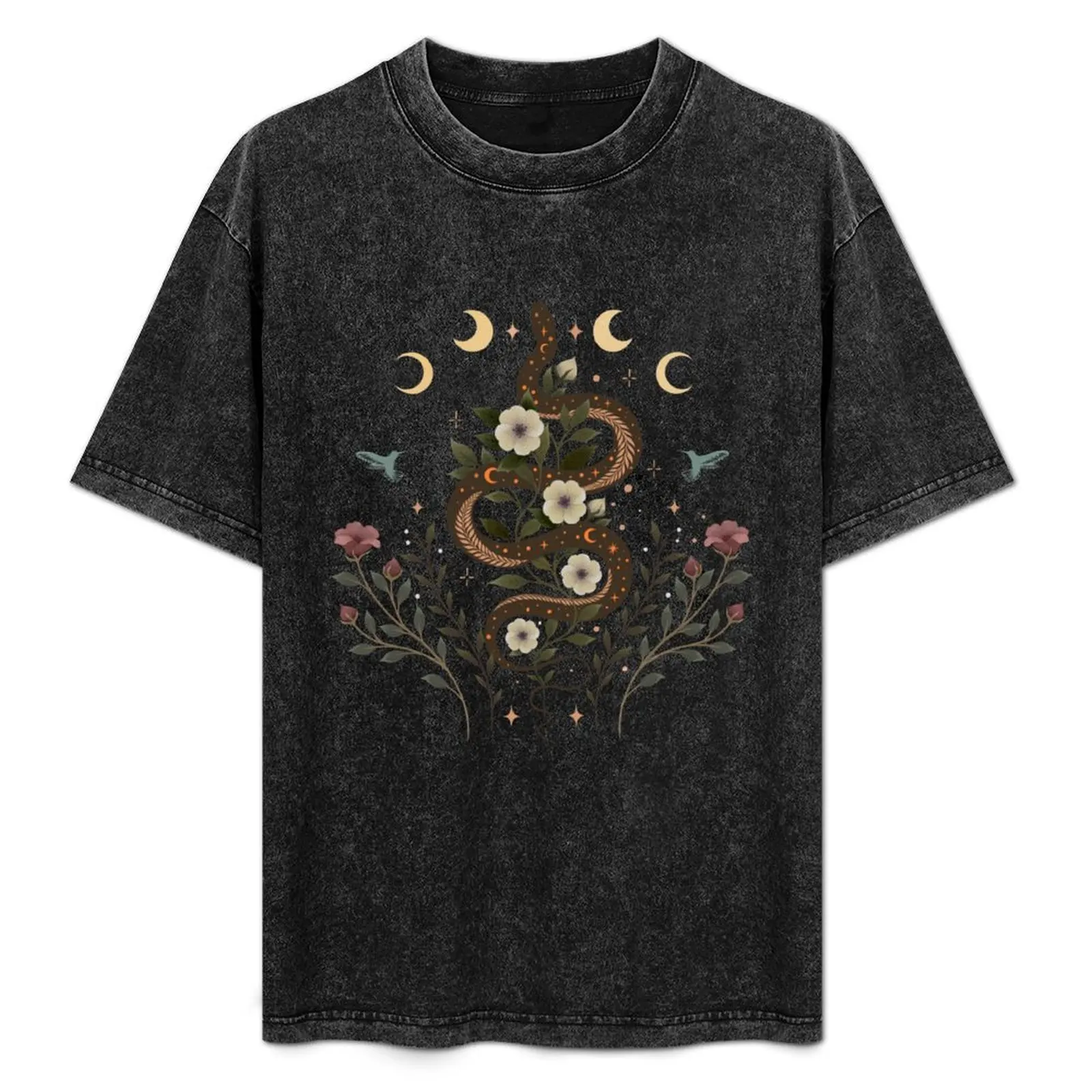 Serpent Spell-Colour T-Shirt Street Fashion Casual Tee Shirt