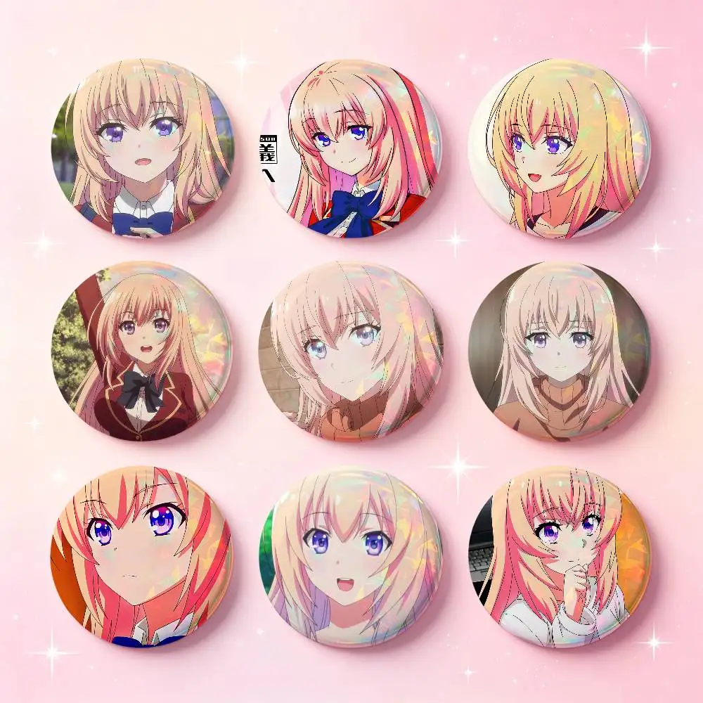 Pin de Anime Honami Ichinose, Insignias Redondas de 25, 32, 44, 58, 75 mm, Decoración para Bolsos, Regalo para Fans, Coleccionistas, Amigos, Broche, Souvenir