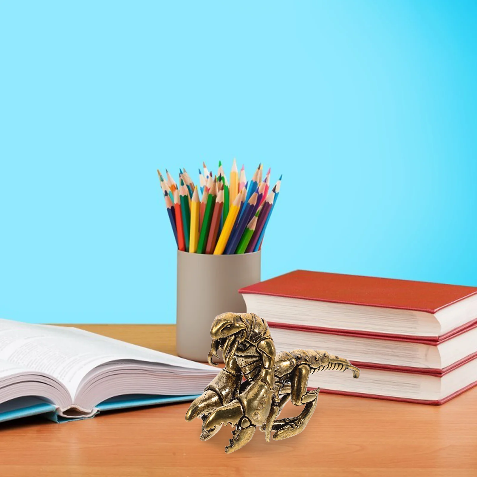 

Brass Lobster Warrior Desktop Sculpture Solid Brass Vintage Classic Finish Office Desk Decoration Unique Lobster Sculpture