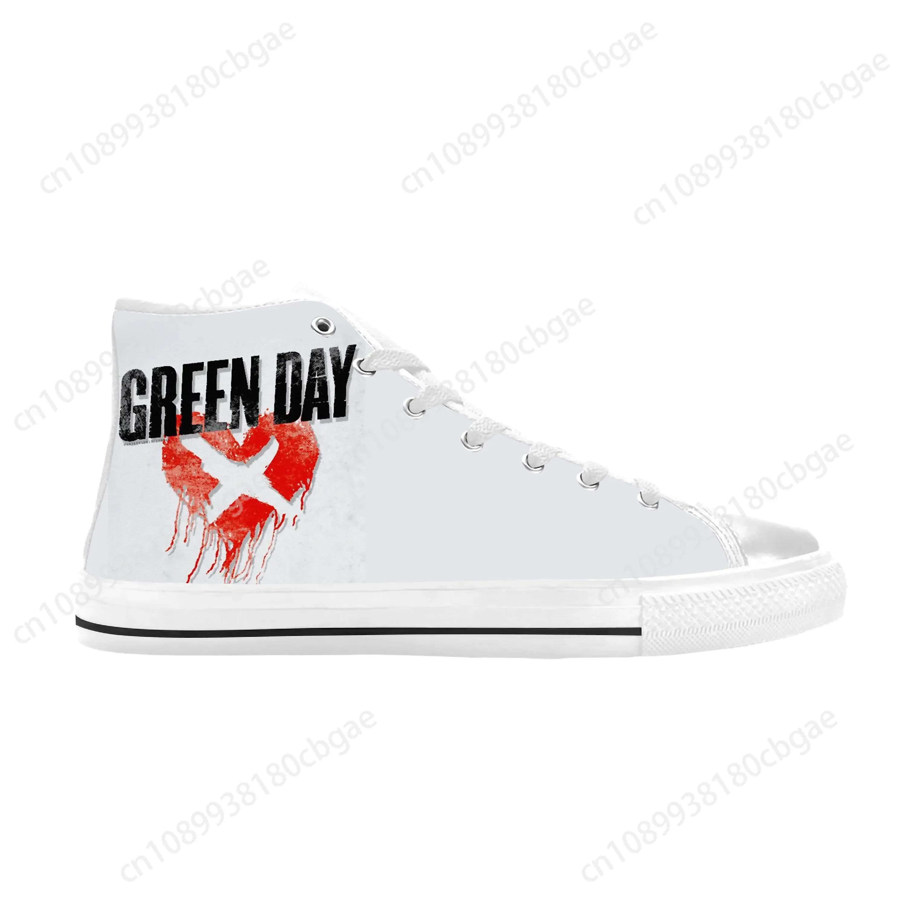 

Days Punk Rock Band Music Singer Cool Funny Green Casual Cloth Shoes High Top Comfortable Breathable 3D Print Men Women Sneakers