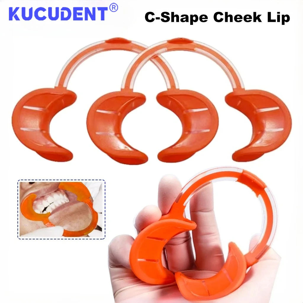 10 Stück Dentaler Mundöffner C-Form Intraoraler Lippen-Wangen-Retraktor aus Weichem Silikon Kieferorthopädischer Expander Zahnmedizin Ortho-Materialien