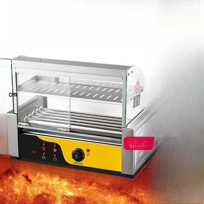 

Sausage Grilling Machine Commercial Small Hot Dog Machine Stall Grilling Sausage Machine Household Automatic Sausage Grilling