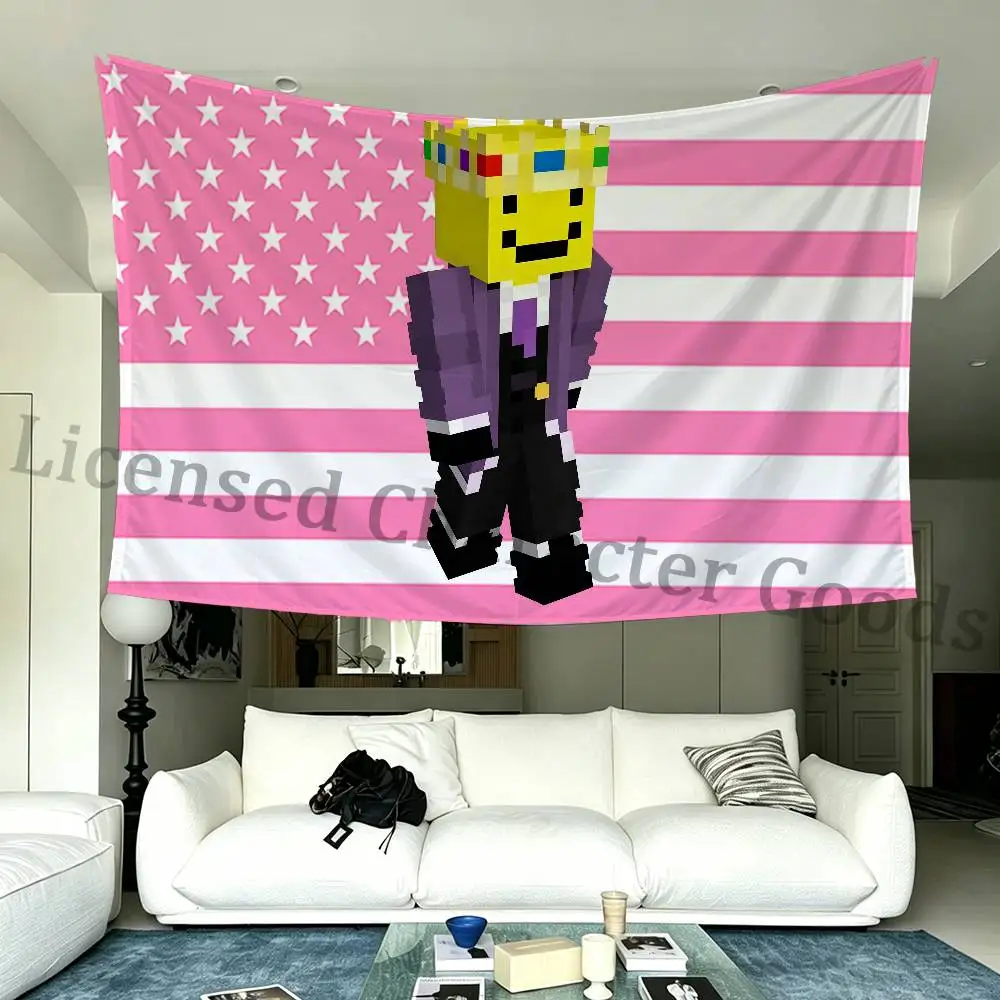 P-PrinceZam Flagge, trendig bedruckt, extra große Größe, Festival, Party, Gartendekoration, Zubehör, Hängebanner – Detail 10